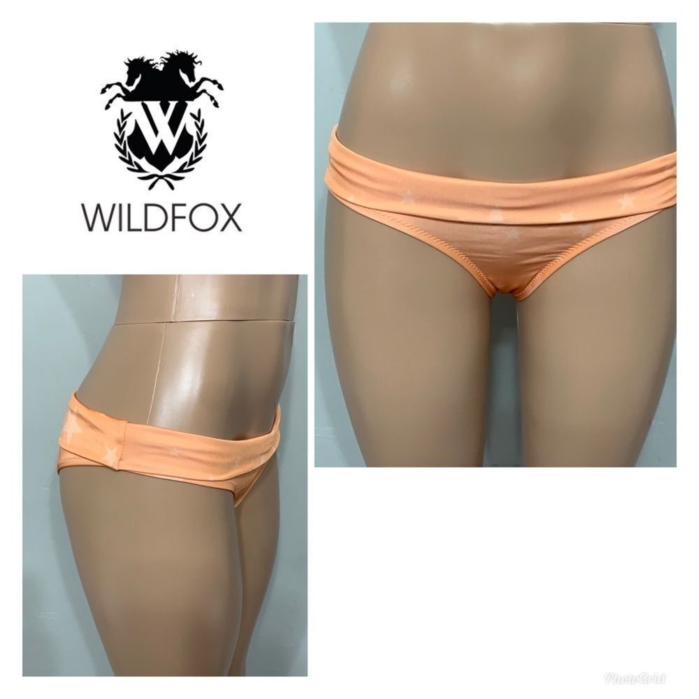 WILDFOX Orange Sherbert Stars bikini bottom. NWT - Picture 3 of 9